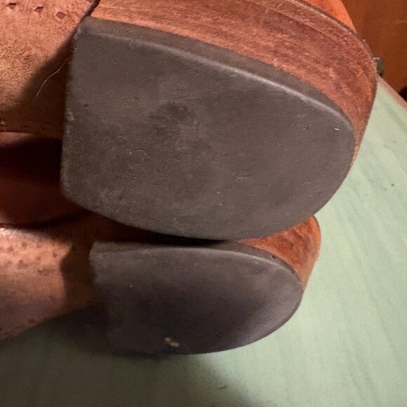 Vintage Mens J Chisholm 911 Brown Leather Cowboy Western Boots Size 9 D - Picture 10 of 11